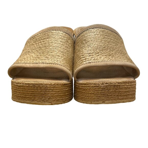 Sbicca Women’s Natural Wedge Slip-On Handmade In California Blondie Sandals Sz11 - Picture 2 of 9